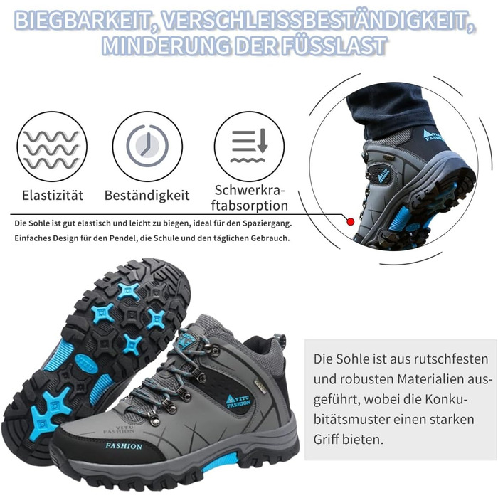 Черевики для хайкінгу чоловічі та жіночі, водонепроникні, туристичні черевики, outdoor взуття, зручні, легкі, для гори та кемпінгу, зелені (42 EU, хакі)