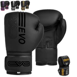 Боксерські рукавички EVO Fitness для чоловіків та жінок, MMA, Muay Thai, Kickboxing, спаринг, тренування, 12 OZ, рожево-чорні