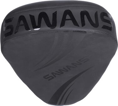 SAWANS® Box Fokus Pads з гаками та рукавичками для удару, штучна шкіра, кікбоксинг, MMA, вигнута рука, щит для ударів, цільові подушки, бойовий спорт, тренування Муай-Тай (матова чорна)