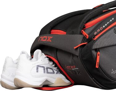 Сумка для падел-тенісу Nox AT10 XXL Schwarz Rot (Bpat10xxl24) - Професійна, велика