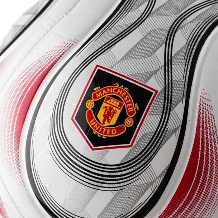 Дитячий футбольний м'яч adidas MUFC 3rd, білий/чорний/червоний, розмір 38, унісекс