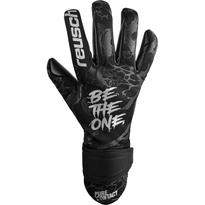 Воротарські рукавички Reusch Pure Contact Infinity для дорослих, чорні, розмір 10.5, з відмінним зчепленням та внутрішнім швом