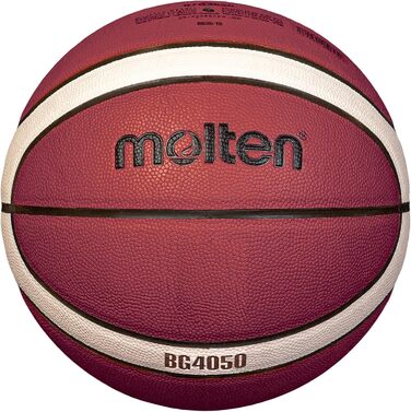 Баскетбольний м'яч Molten BG4050 FIBA зі штучної шкіри, розміри 5, 6, 7