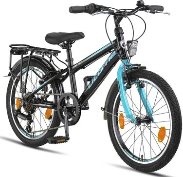 Дитячий гірський велосипед Licorne Bike Carter Premium 20 дюймів, 6-швидкісна Shimano, для хлопчиків та дівчаток