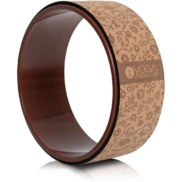 Йога-колесо Yoga Design Lab Mandala Black, коркове, екологічне, для глибокої розтяжки та покращення постави, надміцне, Дхарма-рад