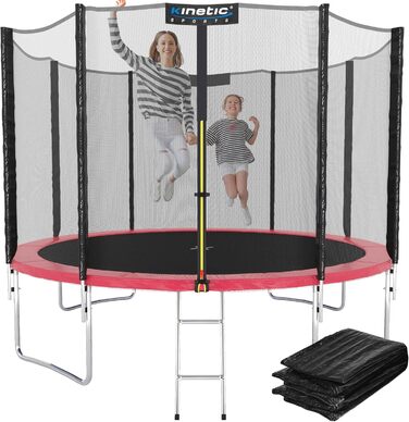 Трамплін KINETIC SPORTS Salto Plus Outdoor для дітей, Ø 183/244/305/366/400/430/490 см - Комплект, США, до 160 кг