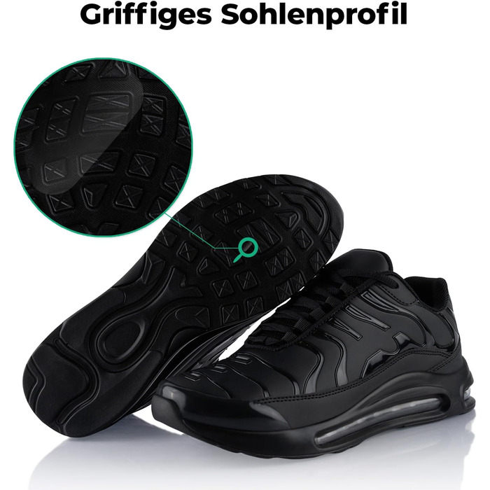 Спортивні кросівки для жінок та чоловіків з амортизацією, легкі бігові кросівки, чорний, зелений, оранжевий (38 EU)