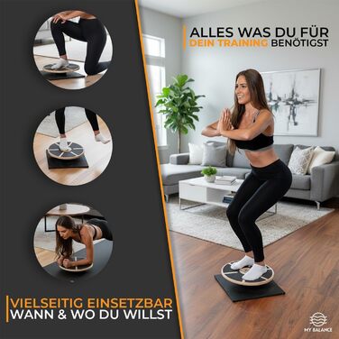 Преміум баланс-борд з антиковзним килимком: тренування балансу та покращення фітнесу