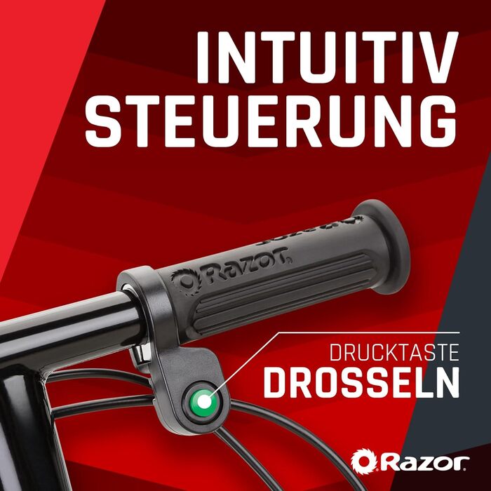 Електросамокат Razor E90 Power, чорний, для дітей