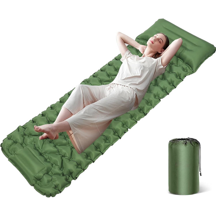 Саморозгортальний килимок для кемпінгу TVWVT, ультралегкий, з ножною помпою