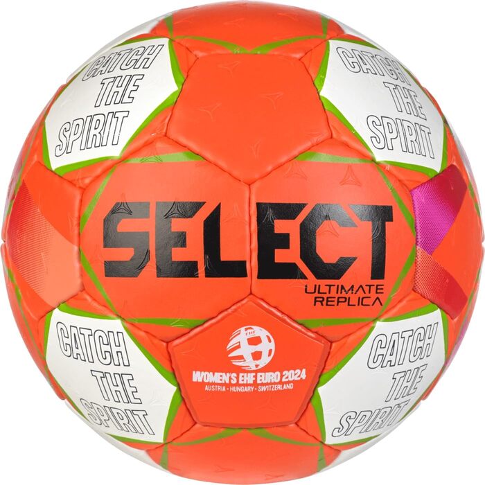 Гандбольний м'яч Select Replica EHF Euro Women V24, розмір 1, помаранчево-білий