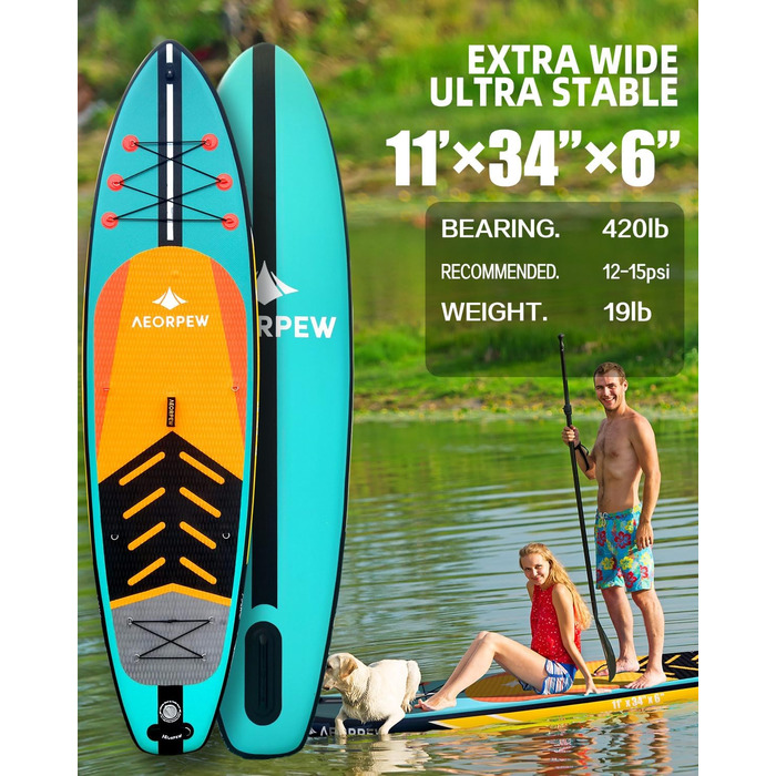 Надувні SUP дошки для дорослих та підлітків, 88.9 см, професійного рівня. Комплект з аксесуарами для веслування на SUP дошці.