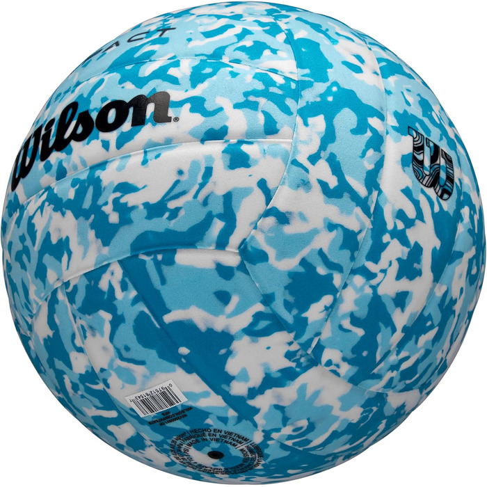 Волейбольний м'яч Wilson Impact Gen Green, з клапаном та EVA-покриттям, для залу, блакитно-білий, офіційний розмір
