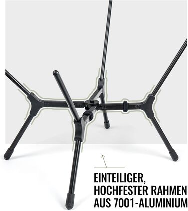 Крісло туристичне складне OneTigris OASISFLEX, 150 кг, з інтегрованим хрестоподібним каркасом, 2 кишені, Ranger Green