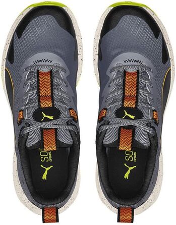Кросівки Puma Unisex Twitch Runner Trail для трейлраннінгу (45 EU, Evening Sky Orange Brick Puma Black)