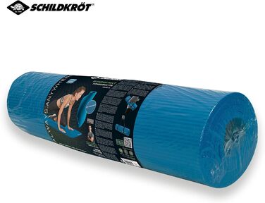 Фітнес-мат Schildkröt 15 мм, нековзкий, з ременем для перенесення, 183x61 см, зелений