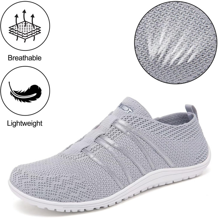 Легкі босоніжки Merdoo для чоловіків та жінок: зручні сліпони, спортивні та туристичні кросівки, дихаючі, антиковзкі, розмір 37-45 EU, сірий колір