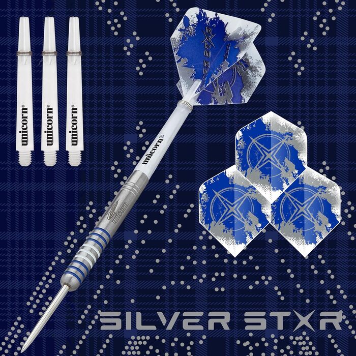 Дартси Unicorn Silver Star 80% вольфраму для чоловіків, Gary Anderson