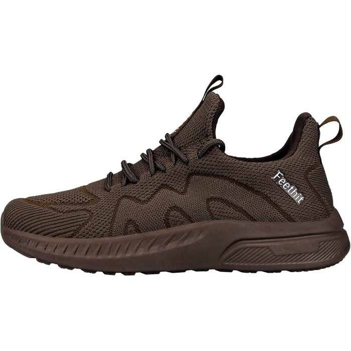 Кросівки Feethit для чоловіків: спортивні, для бігу, тенісу, фітнесу, повсякденного носіння. Легкі, дихаючі, зручні. Колір: зелений, розмір: 42 EU, колір підошви: коричневий