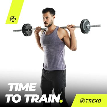 TREXO Олімпійський бампер-диск 0,5 кг для штанги, гума, 50 мм, для кросфіту та тренувань