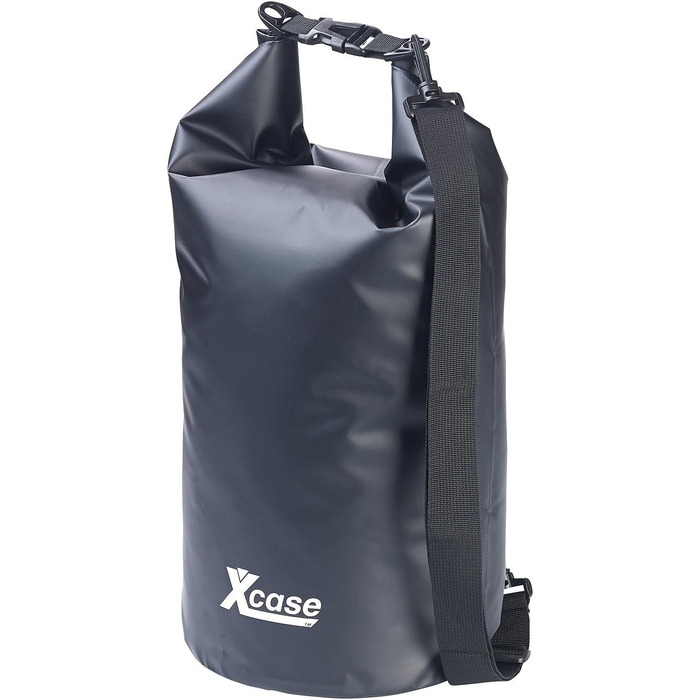 Водонепроникний Packsack Xcase: міцний мішок для спорядження, 20л, чорний. Ідеально для водного спорту, подорожей та зберігання.