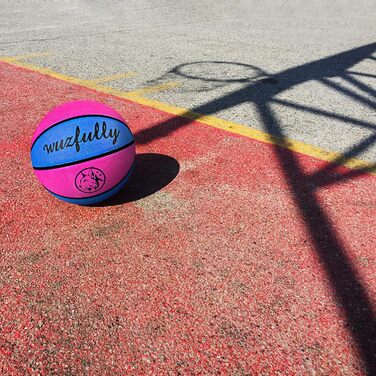 Баскетбольні м'ячі Wuzfully для дітей та дорослих для гри в приміщенні та на вулиці (3 шт., рожевий, блакитний)