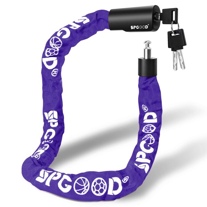 Надійне велозамк з 3 ключами, 90 см, проти крадіжок, водонепроникний чохол. Підходить для велосипеда, електросамоката, електробіка, MTB, мотоцикла, вантажного велосипеда. Чорний (870 мм)