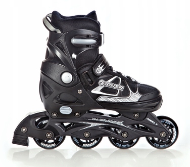 Регульовані ролики RAVEN Spirit, Black/White, розмір 37-40