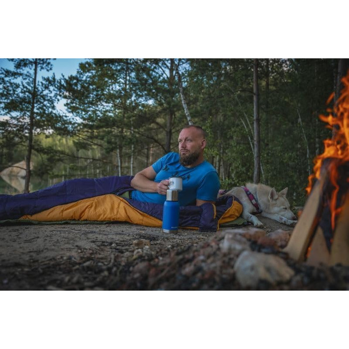 Сплячий мішок Husky Enjoy 4 сезони до -25°C, зимовий спальник для дорослих, кемпінг, трекінг, 230x85 см