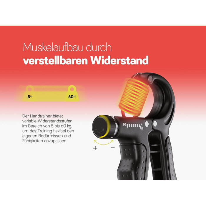 Набір для тренування кисті рук - 5 шт. (гумовий, кільцевий, м'ячик) з сумкою - тренажер хвата - опір 5-60 кг