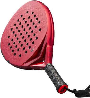 Дитяча падельна ракетка Wilson Bela Junior V2, скловолокно/EVA, червона/чорна, 4'