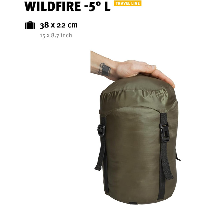 Сплячий мішок Wechsel Mumienschlafsack Wildfire -5°C для кемпінгу, 4 сезони, зимовий, L