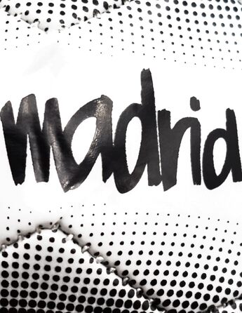 Футбольний м'яч Real Madrid R ROGER'S, білий/чорний, розмір 5