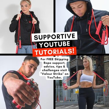 Валірна Страйк: Важкий скакалка для кардіотренувань та фітнесу | Quadra-Flex Set