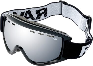 Гірськолижна маска RAVS Silver Flash, сумісна з шоломом