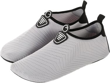 Чоловічі та жіночі аквашузи для плавання та серфінгу. Швидковисихаючі, підошва з неслизьким покриттям, розмір 39/40 EU, сірі