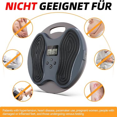 Масажер для ніг Medic Durchblutungsstimulator – EMS/TENS масаж, для нейропатії, фасціїту, м'язової втоми та болю, з 4 електродами