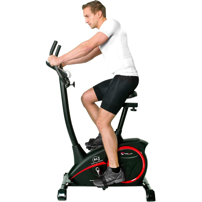 Велотренажер Christopeit Sport AL 2 Black Edition, 24 рівні, магнітна система 9 кг, LCD-дисплей, до 150 кг