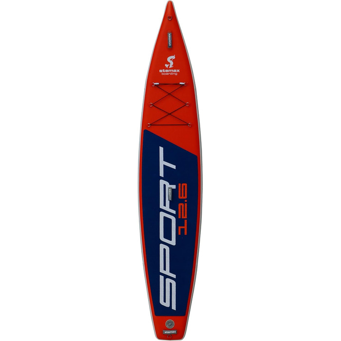 Надувна SUP-дошка Stemax Sport 12'6 для гонок, комплект із веслом і страховкою, Stand Up Paddle Board для спорту та відпочинку