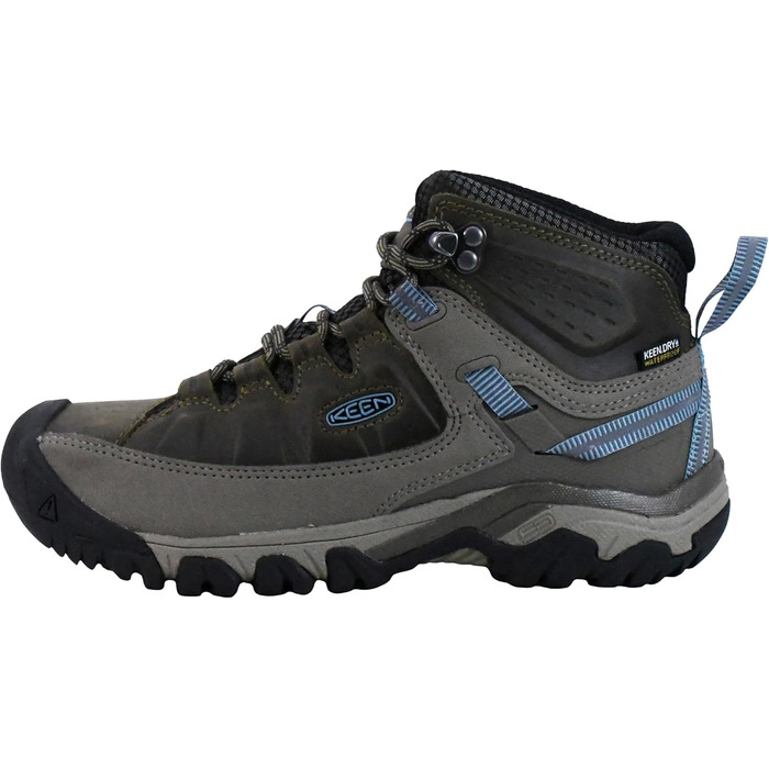 Черевики для туризму Keen Targhee III Mid WP жіночі (40.5 EU, Dark Olive Atlantic Blue Grey)