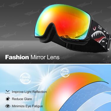 Дитячі скі-маски Odoland: захист від сонця, антизапарні, сумісні зі шоломом. Ідеальні для катання на лижах та сноуборді. VLT 20%