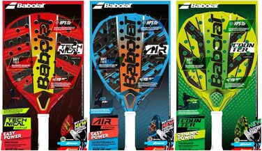 Падельна ракетка Babolat, універсальна, жовта-чорна-біла-зелена
