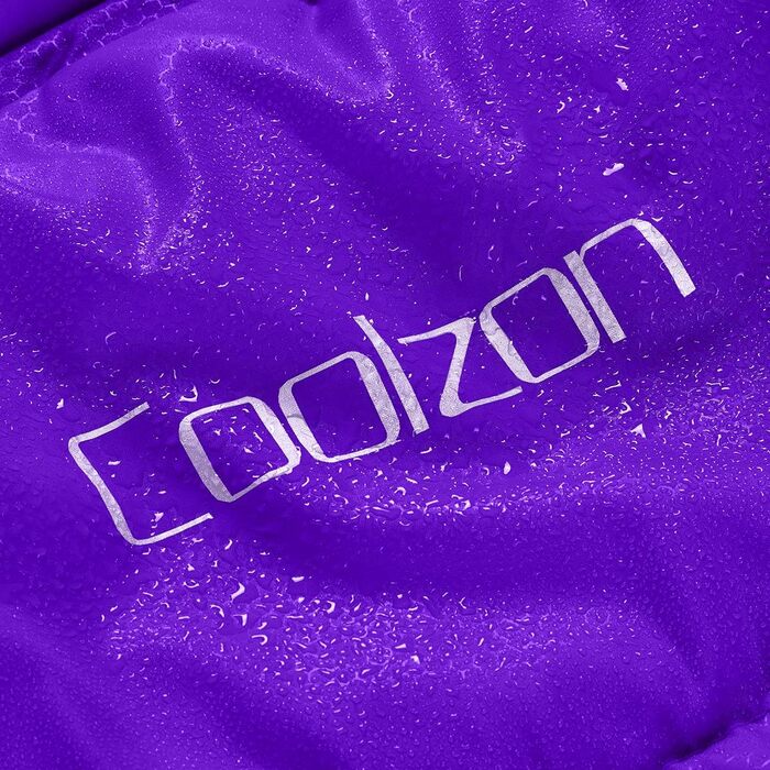 Спальний мішок Coolzon для кемпінгу та відпочинку на природі, 3-4 сезони, дорослий, компактний, фіолетовий