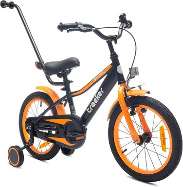 Дитяче велосипед Sun Baby Tiger Tracker 16 дюймів (Neon Orange) з бічними колесами для хлопчиків 2-6 років