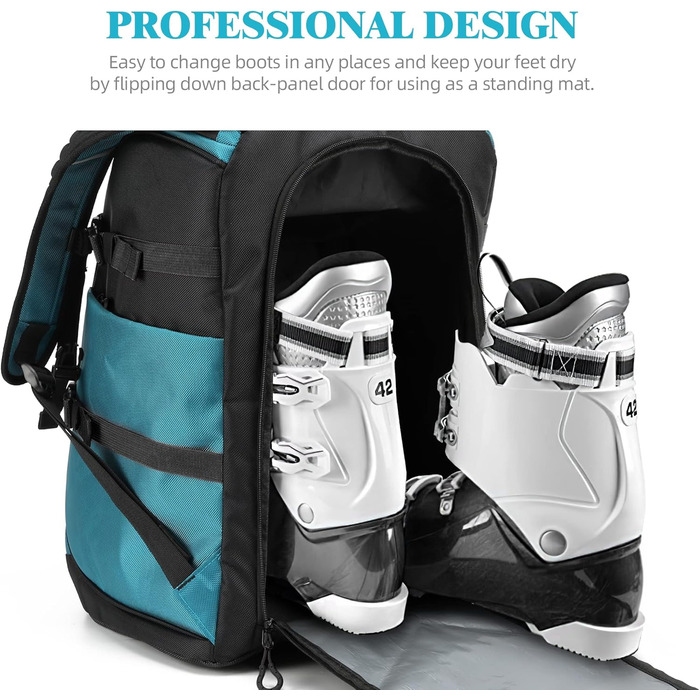 Чохол для лижних/сноубордистських черевиків TurnWay, Чохол для скейтбордингу (L, Синьо-чорний)