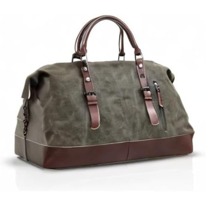 Спортивна сумка-дорожня FANDARE для подорожей та кемпінгу, багатофункціональна сумка-вікенд з канвасу, армійський зелений