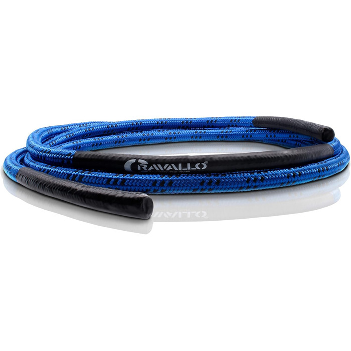 Стрибкове канат Cravallo® Springseil I 3 метри Fatburner Speed Jumping Rope для дорослих, професійний, для боксу, витривалості, MMA, HIIT, блакитний та білий