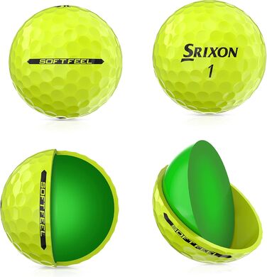 Гольф-м'ячі Srixon Soft Feel 13 для дорослих, низька компресія, коротка дистанція, 12 шт., подарунок та аксесуари для гольфу