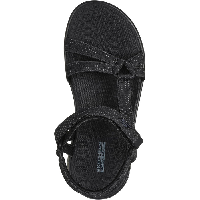 Шльопанці Skechers для жінок, чорні, розмір 40 EU, текстиль