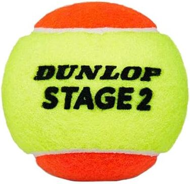 Тенісний м'яч Dunlop Stage 2 Orange - для дітей та початківців, 60 м'ячів (3 банки)
